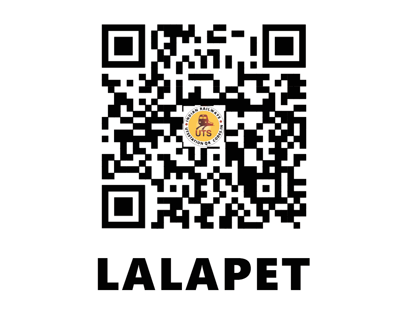 UTS QR Code for LALAPET - LP (SR - TAMIL NADU)